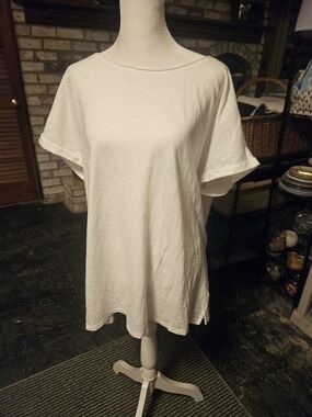 Fat Face White Short Sleeve Crewneck Tee